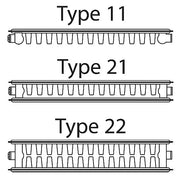 Kartell K-RAD Radiator Types Comparison Chart