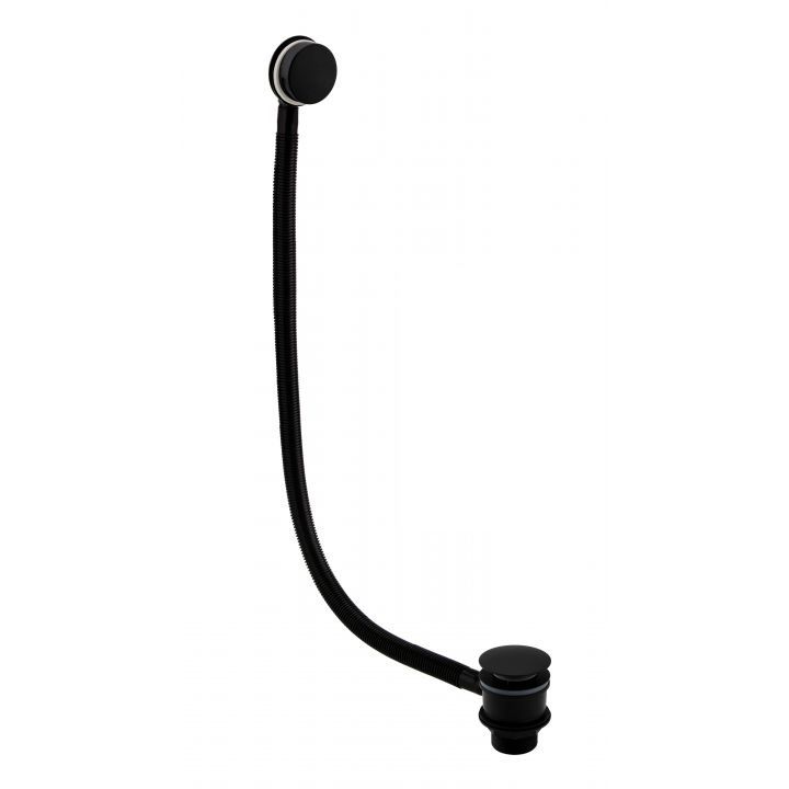 Kartell K-VIT Fiuto Nero Easy Clean Sprung Plug Bath Waste Matt Black (WAS019)