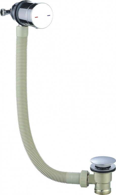 Kartell K-VIT Bath Overflow Filling Valve With Waste Chrome (WAS100)