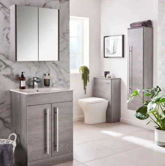 Kartell K-VIT Purity 505mm WC Unit- Silver Oak (PSO505WC)
