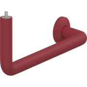 Pressalit PLUS Angled Tube Piece, 400 x 154mm, Left, Red (RT341035)