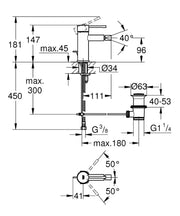 Grohe Essence bidet mixer chrome detail view 32935001