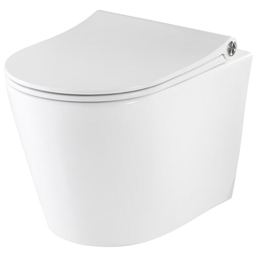 Pressalit Trend Wall-Hung Rimless Toilet with Circular Flush, White (220366)