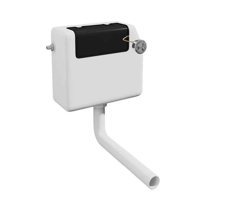 Kartell K-VIT Trim 500mm WC Unit Set-Gloss White (POT473TR-POT472TR-ACC001N0-IMP500WC)