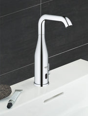 Grohe Essence E Infra-Red Electronic Basin Mixer chrome lifestyle view