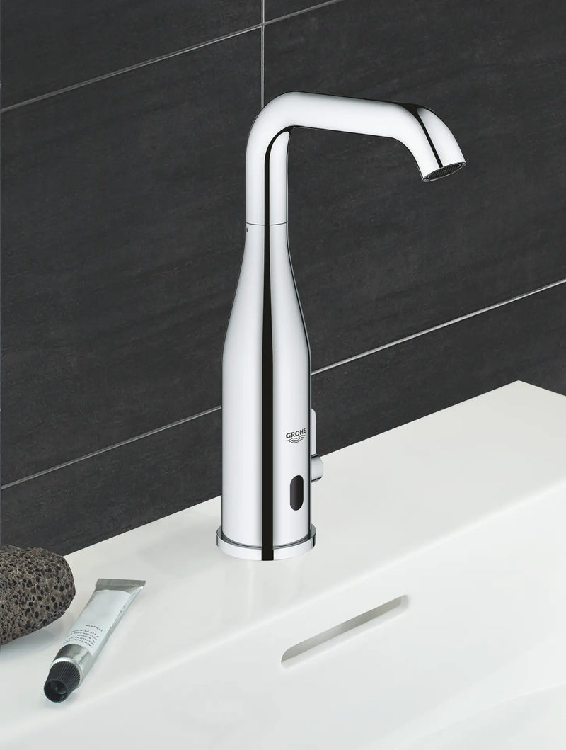Grohe Essence E Infra-Red Electronic Basin Mixer chrome lifestyle view