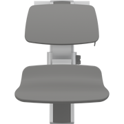 Pressalit PLUS Shower Seat 450 incl. Backrest, Manually Height & Sideways Adjustable, Anthracite (R7454112)