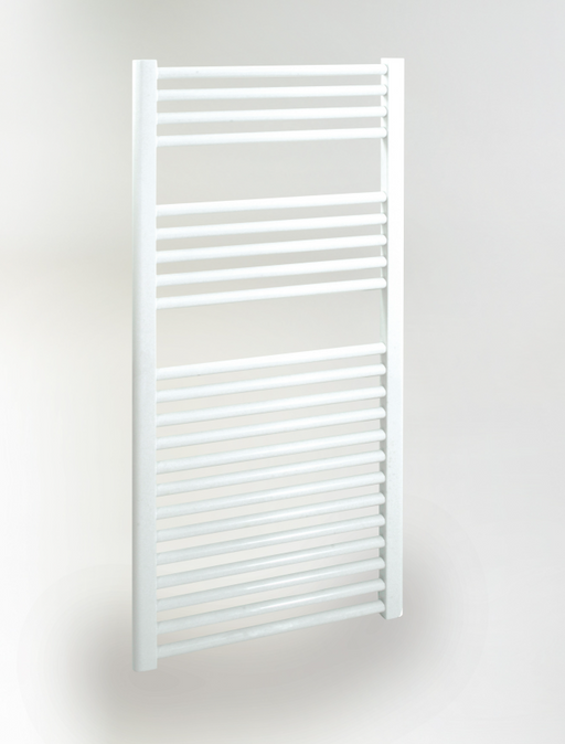 AKW LST curved multirail towel warmer in white