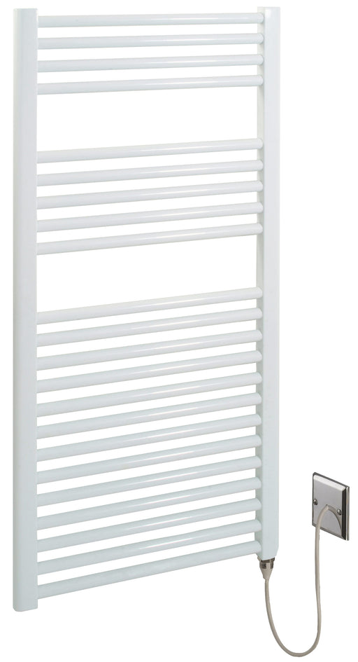 AKW LST straight multirail towel warmer in white