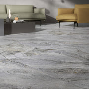 Amelia grey stone effect matt tile 600x1200mm - view 2