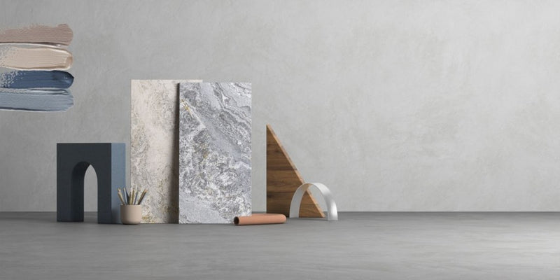 Amelia white stone effect matt tile 600x1200mm - view 4