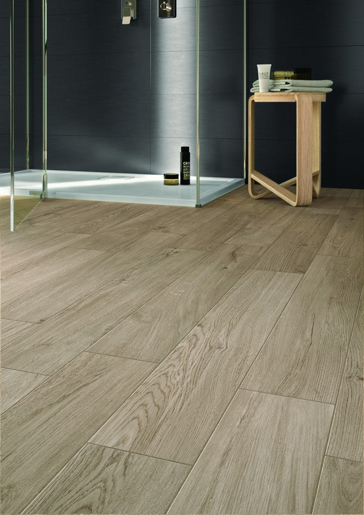 Apollo taupe wood effect tile 150x900mm - view 2