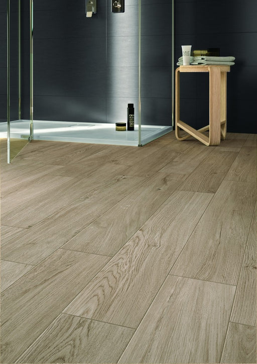 Apollo taupe wood effect tile 150x900mm - view 2