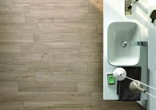 Apollo Taupe Wood Effect Matt Porcelain Wall & Floor Tile 150x900mm