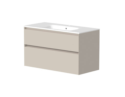 Ashbury 1000mm Two Drawer Wall Hung Unit & Basin in Cashmere
