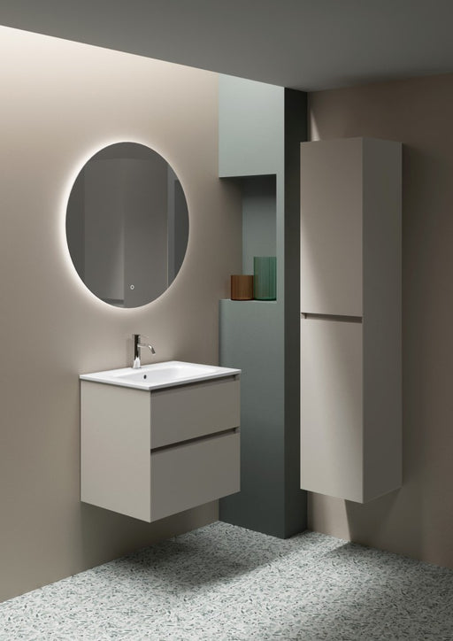 Ashbury 600mm Two Drawer Wall Hung Unit & Basin in Cashmere