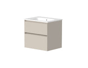 Ashbury 600mm Two Drawer Wall Hung Unit & Basin in Cashmere - view 2