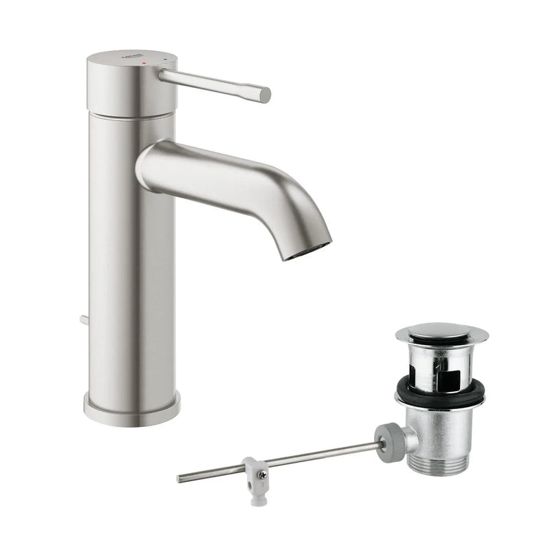 Grohe Essence basin mixer tap S-Size in Supersteel (23589DC1)