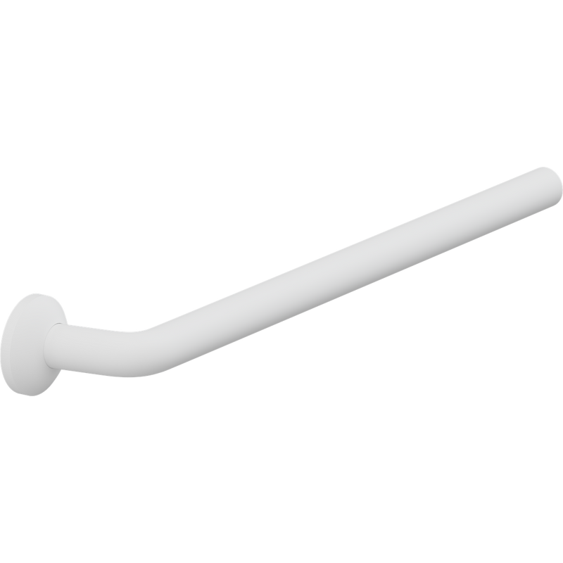 Pressalit PLUS Handrail Section 608mm with Wall Rosette White RT321000