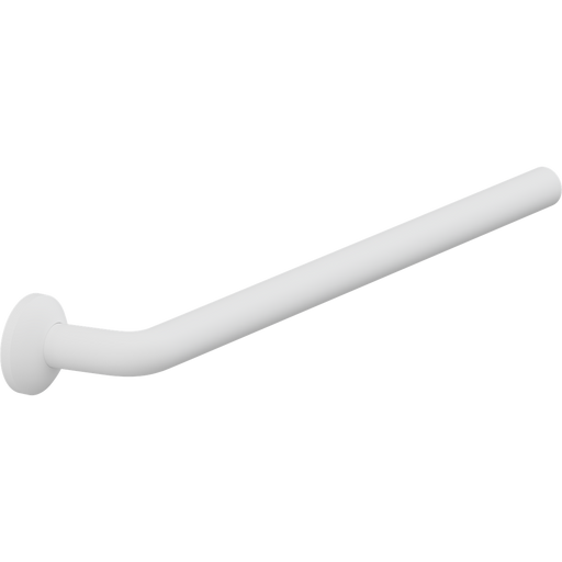 Pressalit PLUS Handrail Section 608mm with Wall Rosette White RT321000