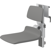 Pressalit PLUS Shower Seat 450 incl. Backrest, Manually Height & Sideways Adjustable, Anthracite (R7454112)