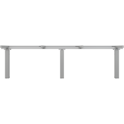 Pressalit INDIVO Wash Basin Lift, 3 Actuators, Grey, for Worktop 2001-2400mm (RK1453202) — view 4