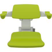 Pressalit PLUS Replacement Shower Seat 310 incl. Backrest & Armrests, Manually Height Adjustable, Lime Green (R7034277)