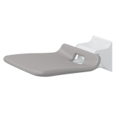 Pressalit VALUE IV folding shower seat, 440mm, fixed height, wall-mounted, anthracite