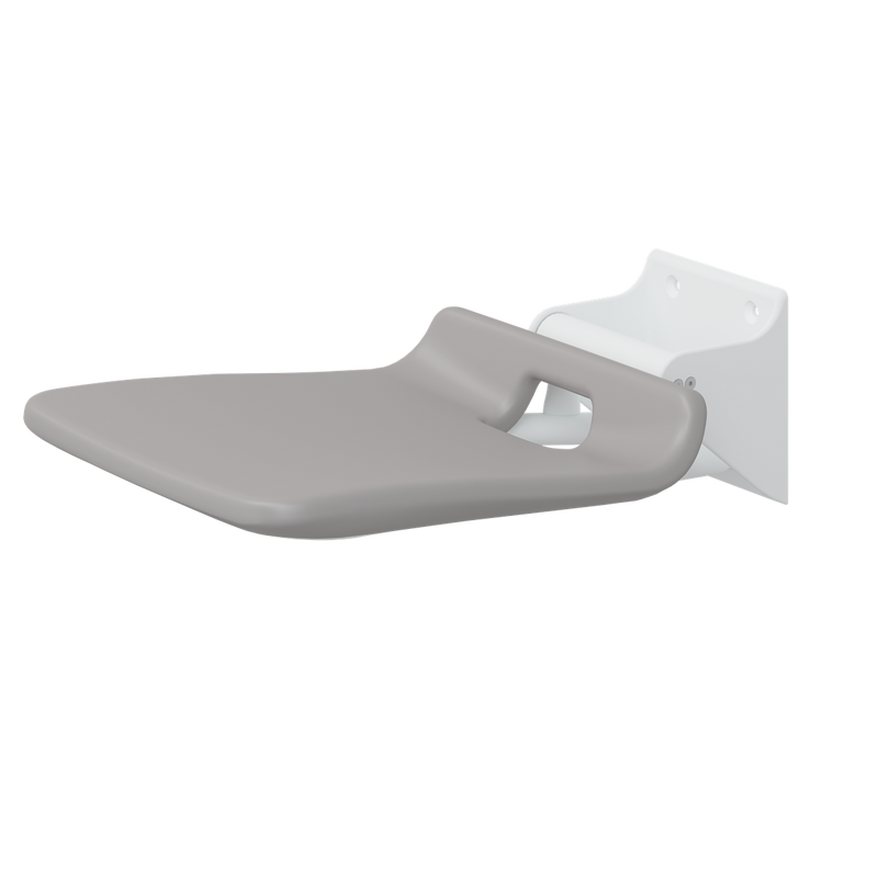 Pressalit VALUE IV folding shower seat, 440mm, fixed height, wall-mounted, anthracite