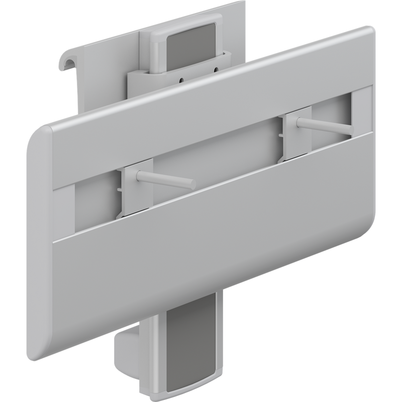 Pressalit PLUS wash basin bracket, track-mounted, height-adjustable with tilt lock, anthracite cover plate