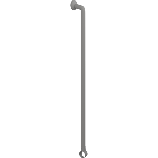 Pressalit PLUS Handrail Section 1250mm with Wall Rosette and Strap Anthracite RT334112