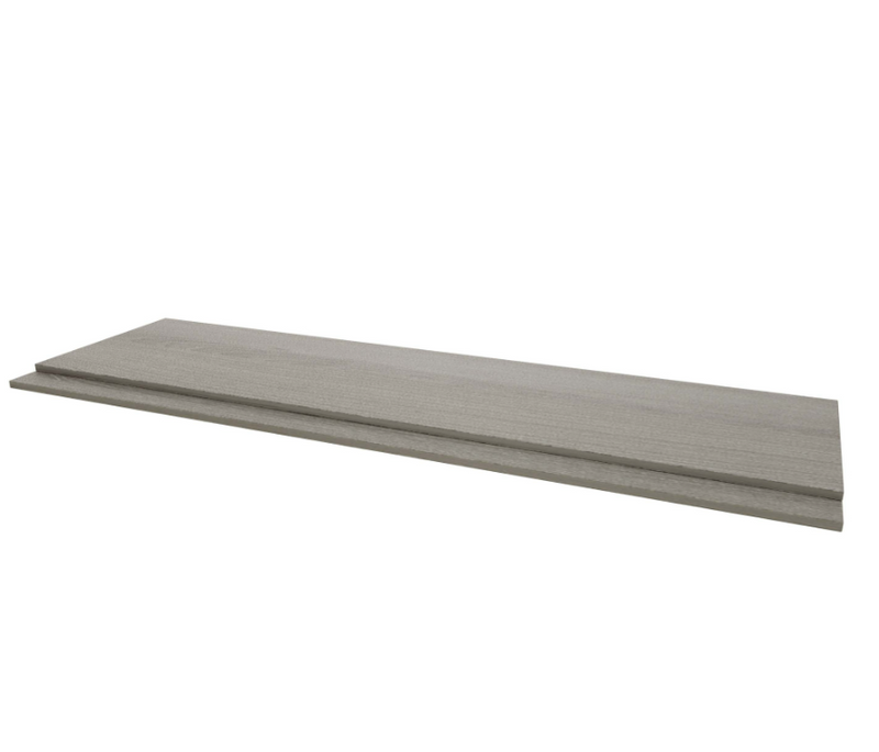 Kartell K-VIT Purity 2 Piece Front Bath Panel- Silver Oak (PSO1700FP)