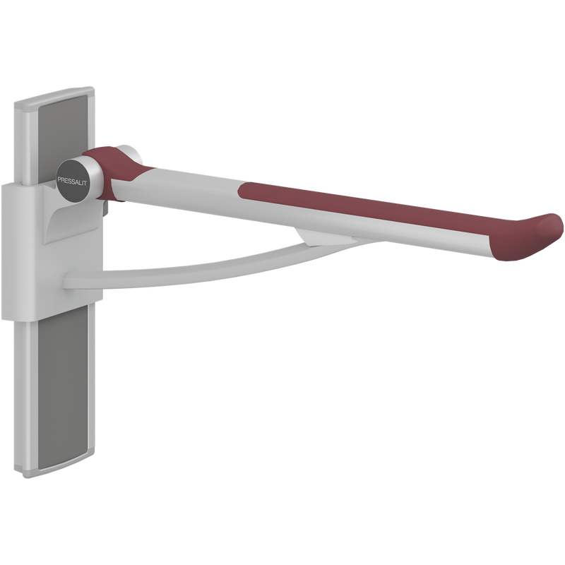 Pressalit PLUS Support Arm 700mm Adjustable Right Hand Red R370470035