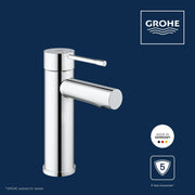 Grohe Essence Basin Mixer Tap 34294001 dimensions view