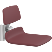 Pressalit PLUS Replacement Shower Seat 450 incl. Backrest, Manually Height Adjustable, Red (R7124035)