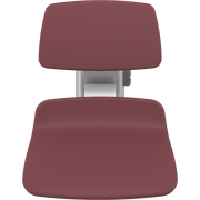 Pressalit PLUS Replacement Shower Seat 450 incl. Backrest, Manually Height Adjustable, Red (R7124035)