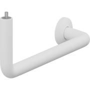 Pressalit PLUS Angled Tube Piece, 400 x 154mm, Left, White (RT341000)