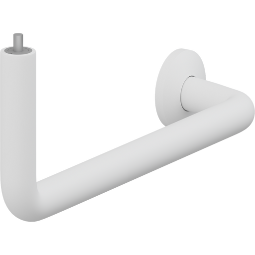 Pressalit PLUS Angled Tube Piece, 400 x 154mm, Left, White (RT341000)