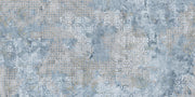 Boca blue textile effect tile 500x1000mm - view 4