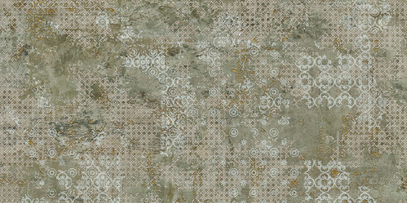 Boca green textile effect tile 500x1000mm - view 3