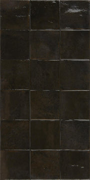 Bonita black square mosaic effect tile 300x600mm - view 3