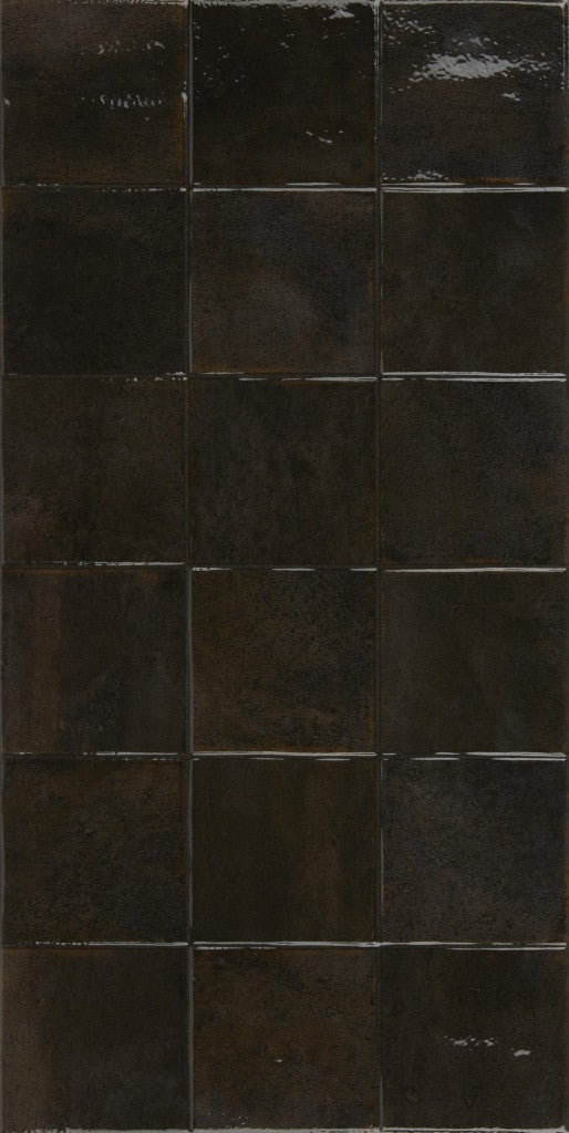 Bonita black square mosaic effect tile 300x600mm - view 3