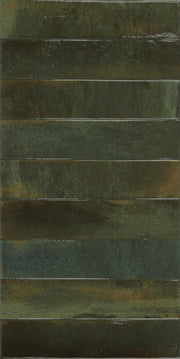 Bonita jade green brick effect tile 300x600mm - view 2