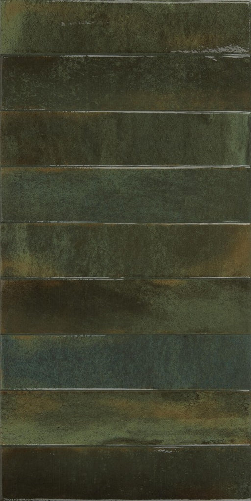 Bonita jade green brick effect tile 300x600mm - view 2