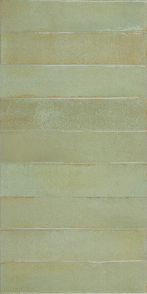 Bonita mint green brick effect tile 300x600mm - view 2