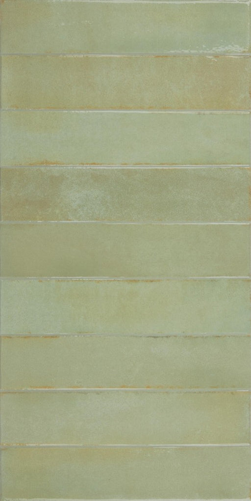 Bonita mint green brick effect tile 300x600mm - view 2