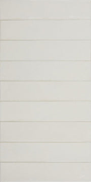 Bonita White Brick Effect Gloss Porcelain Wall & Floor Tile 300x600mm