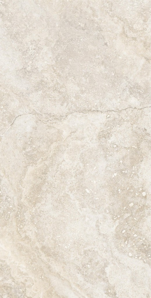 Bradenton beige travertine effect matt porcelain tile 600x1200mm - view 2