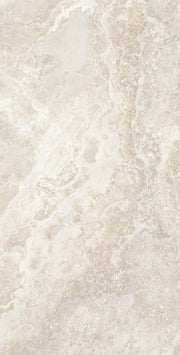 Bradenton beige travertine effect matt porcelain tile 600x1200mm - view 3
