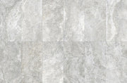 Bradenton grey travertine effect matt porcelain tile 600x1200mm - view 3